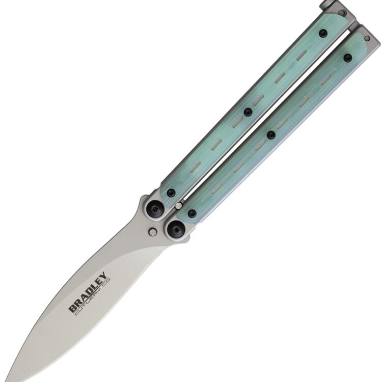 Bradley - BCC907 - Kimura - Balisong - 154CM Blasted Spear Point - Steel G10 - Natural