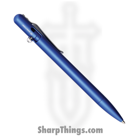 Bastion – BSTN256BL – Slim Bolt Action Pen – Aluminum – Blue