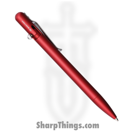 Bastion – BSTN256R – Slim Bolt Action Pen – Aluminum – Red