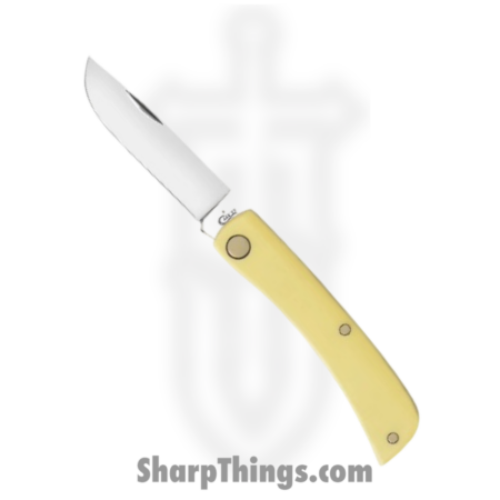 Case Cutlery – CA00032 – Sod Buster Jr – Folding Knife – Carbon Steel Polished Skinner – Synthetic – Yellow