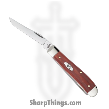 Case Cutlery – CA28700 – Mini Trapper – Folding Knife – Tru-Sharp™ Stainless Polished Clip/Spey – Chestnut Bone – Brown