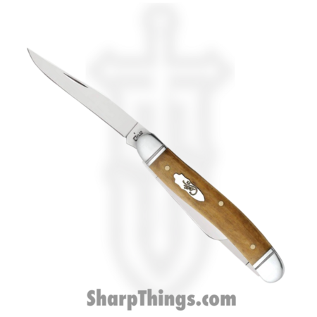 Case Cutlery – CA58185 – Medium Stockman – Folding Knife – Tru-Sharp™ Stainless Polished Clip/Sheepfoot/Spey – Antique Bone – Brown