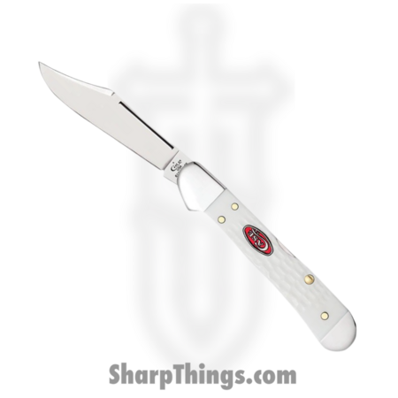 Case Cutlery – CA60185 – Mini CopperLock – Folding Knife – Tru-Sharp™ Stainless Polished Clip Point – Jigged Synthetic – White