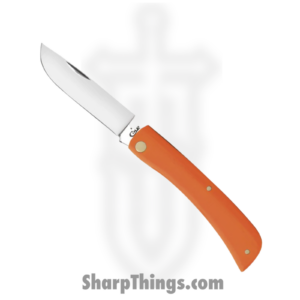 Case Cutlery – CA80502 – Sod Buster Jr – Folding Knife – Tru-Sharp Stainless Polished Skinner – Smooth Synthetic – Orange