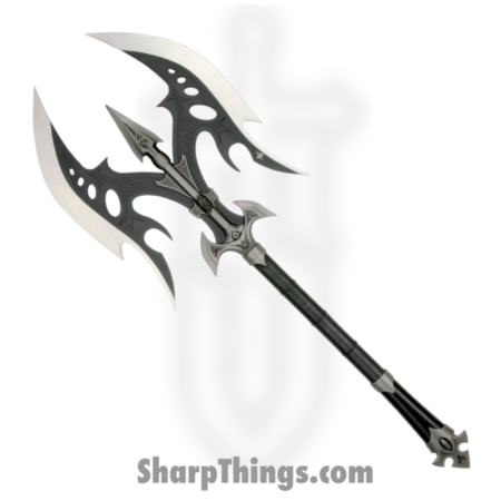 Kit Rae – KR22B – Legion Battle Axe – Fixed Blade Knife – Stainless – Leather – Black