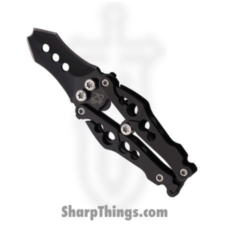 Mantis – MANBK2A – Bottleneck – Balisong – 440 SS Coated Dual Tip – 440 SS – Black
