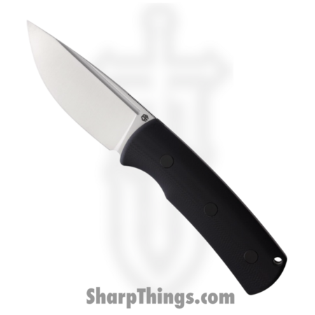 Petrified Fish – PFKP01FDS – Beluga – Fixed Blade Knife – Bohler K110 Blasted Drop Point – G10 – Black