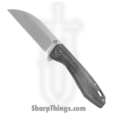 QSP – QS118D2 – Pelican – Folding Knife – S35VN Satin Wharncliffe – Micarta – Black