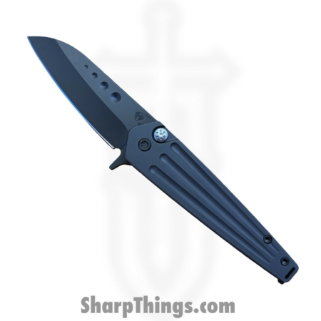 Medford Knife and Tool – MK2104PQ-30PV-TPCP-BP – Nosferatu – Folding Knife – S45VN Coated Sheepsfoot – Titanium – Black