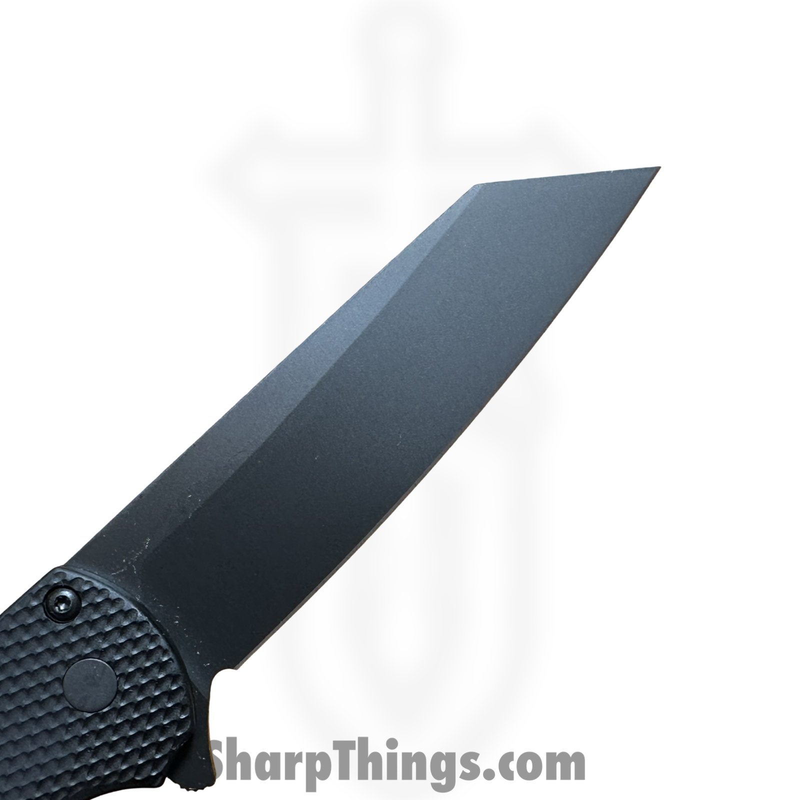 ProTech - 5406 - Malibu - Folding Knife - CPM MagnaCut Coated Reverse Tanto - Textured Aluminum - Black - Image 2