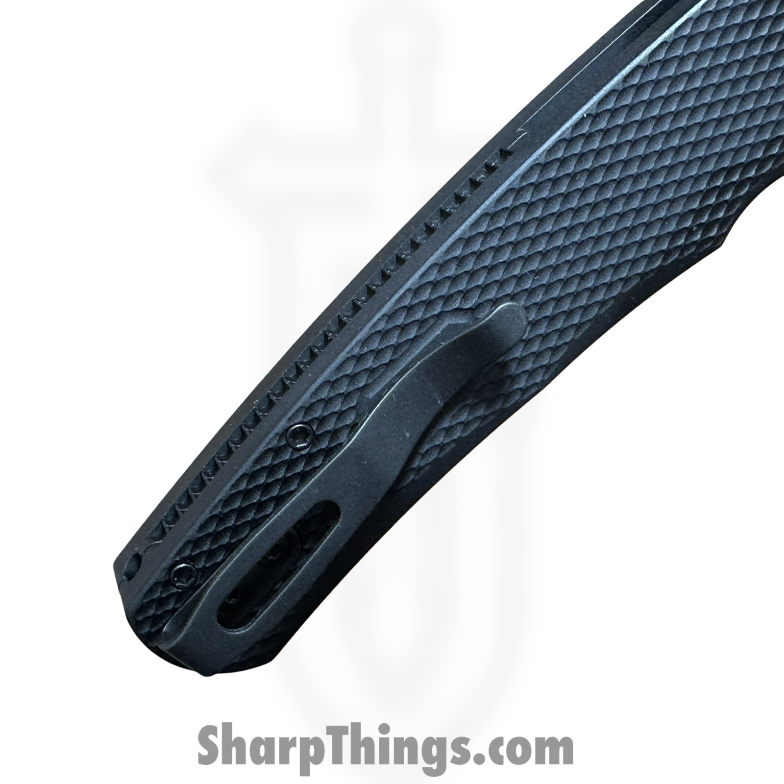 ProTech - 5406 - Malibu - Folding Knife - CPM MagnaCut Coated Reverse Tanto - Textured Aluminum - Black - Image 3