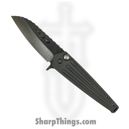 Medford Knife and Tool – MK2104PQ-30PV-TPCP-BP – Nosferatu – Folding Knife – S45VN Coated Sheepsfoot – Titanium – Black
