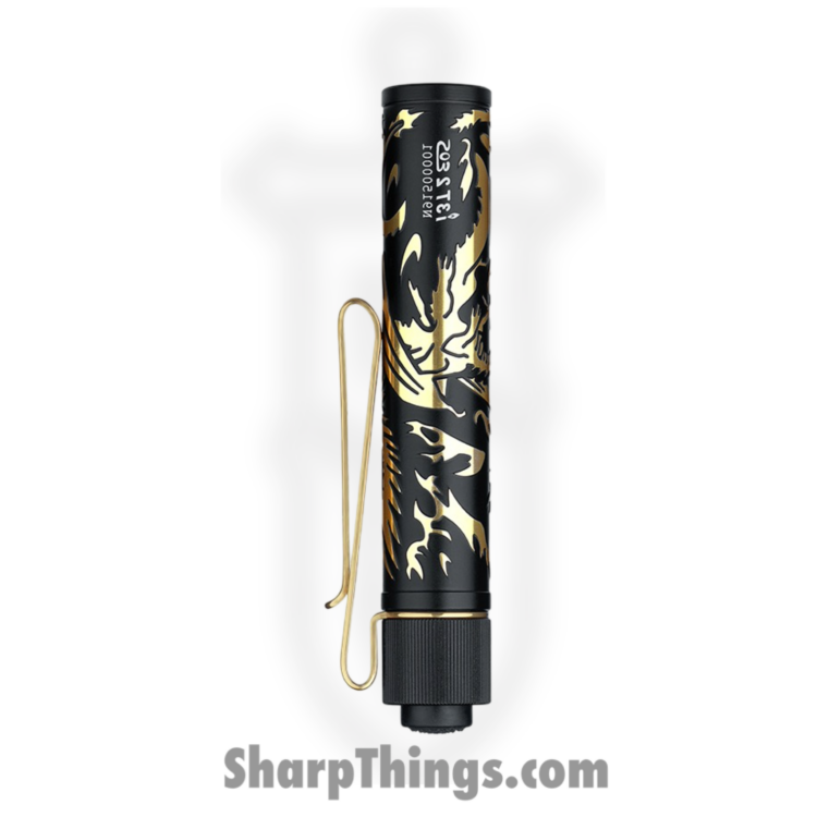 Olight - OLTIET2DGPNGDBK - i3T 2 EOS Flashlight Mini Dragon - Aluminum - Black Gold - Image 3