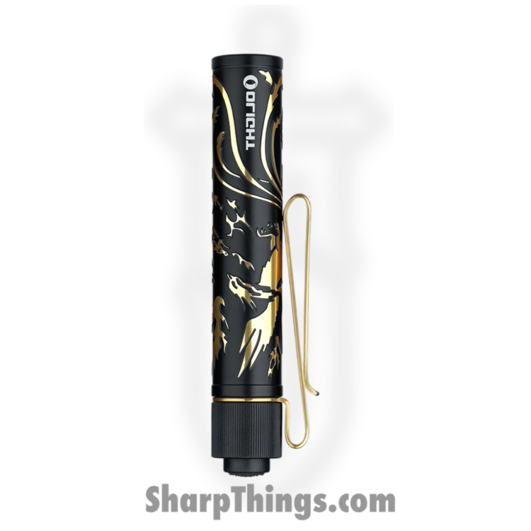 Olight - OLTIET2DGPNGDBK - i3T 2 EOS Flashlight Mini Dragon - Aluminum - Black Gold - Image 4