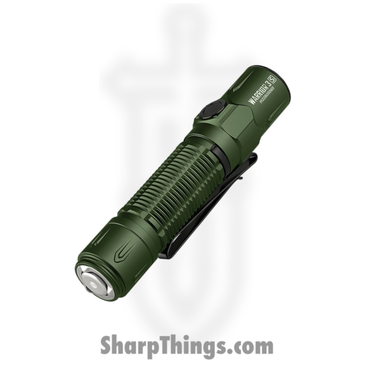 Olight - OLTWR3SODG - Warrior 3S Tactical Flashlight - Aluminum - OD Green - Image 2