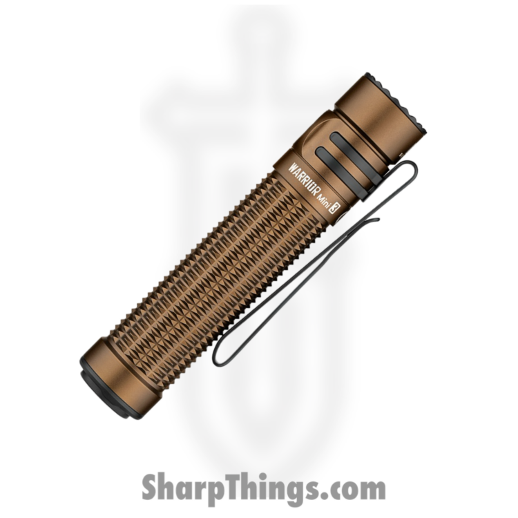 Olight - OLTWRMINI3DT - Warrior Mini 3 Flashlight - Aluminum - Tan - Image 2