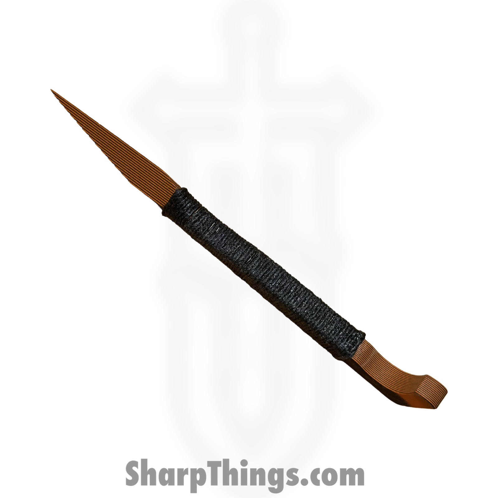 Revenant Corps - RCIMPHORv2 - IMP with Hook - Fixed Blade Knife - G-10 Coated Wharncliffe - Hemp Twine Wrap - Black/Orange