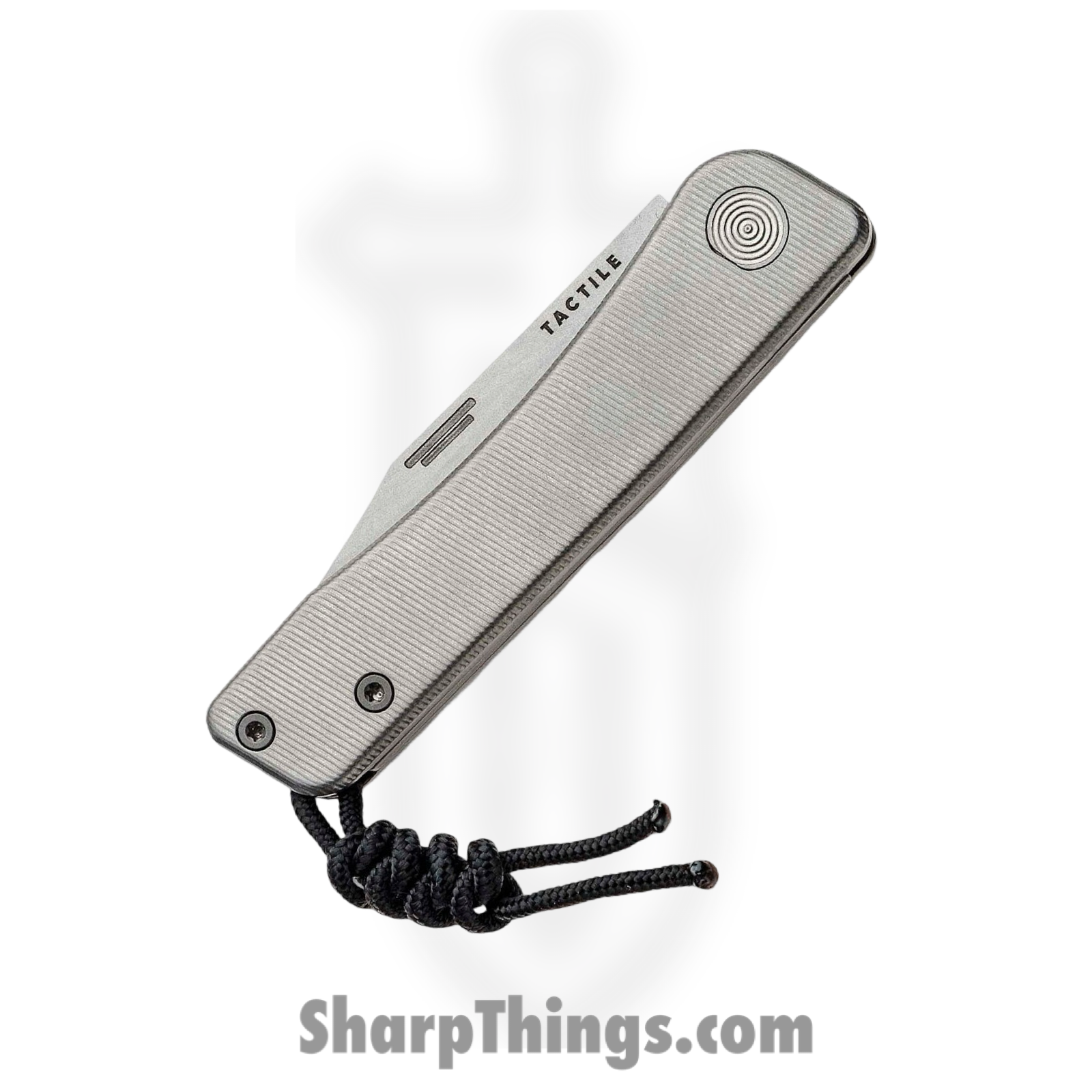 Tactile Knife Co. - TKCBXMC01 - Bexar - Folding Knife - CPM MagnaCut Stonewash Clip Point - Titanium - Silver - Image 3