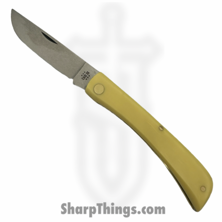 Case Cutlery – CA00038 – Sod Buster – Folding Knife – Tru-Sharp™ Stainless Natural Skinner – Synthetic Smooth – Yellow