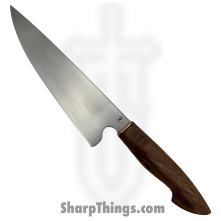 Royalty Rings Co. – RRC-WChef-01 – Western Chef – Fixed Blade Knife – AEB-L Satin Drop Point – Mesquite – Brown/Copper