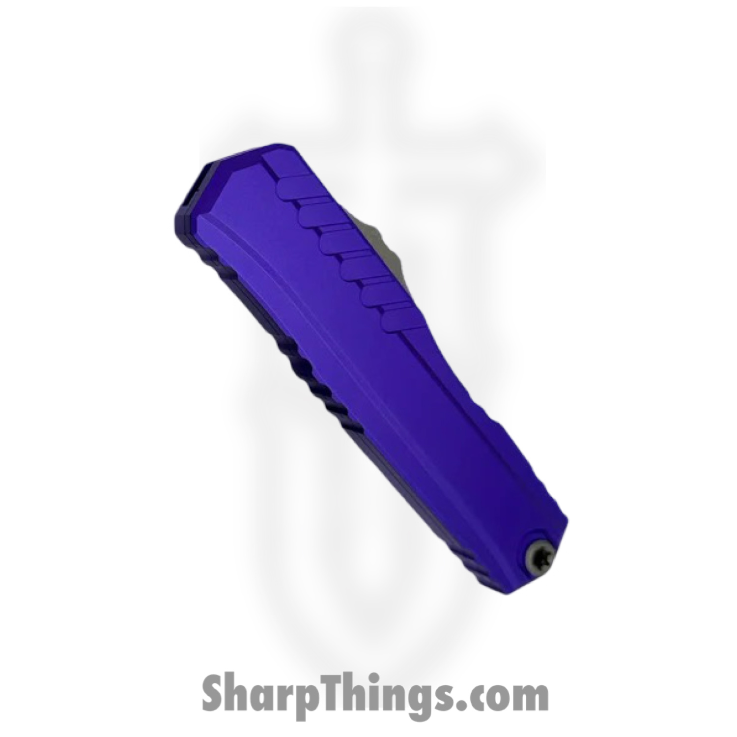 Microtech - 1242-10APPU - Cypher II - OTF Auto - M390MK Apocalyptic Dagger - Aluminum - Purple - Image 3