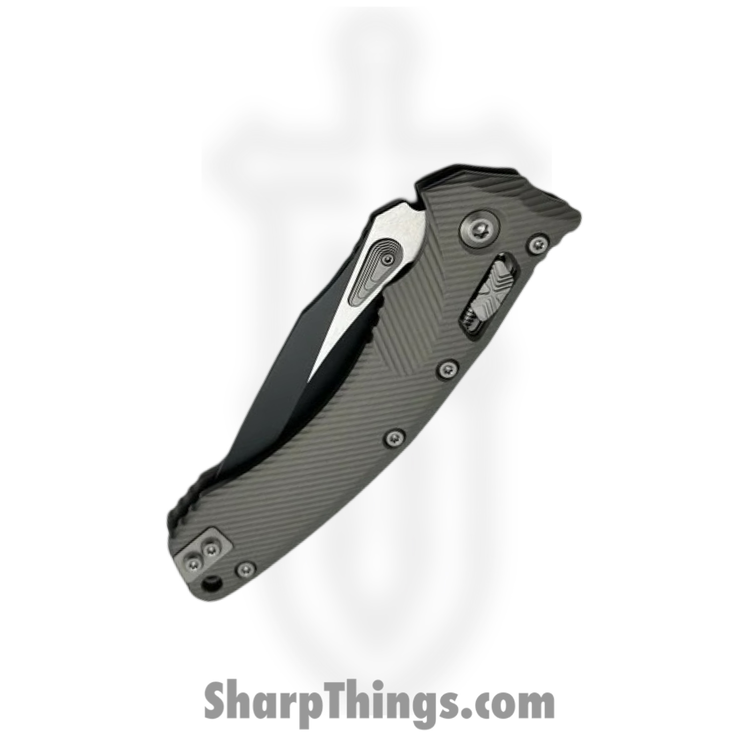 Microtech - 137RL-2FLNC - Amphibian - Folding Knife - M390MK Coated Drop Point - Aluminum - Natural - Image 3