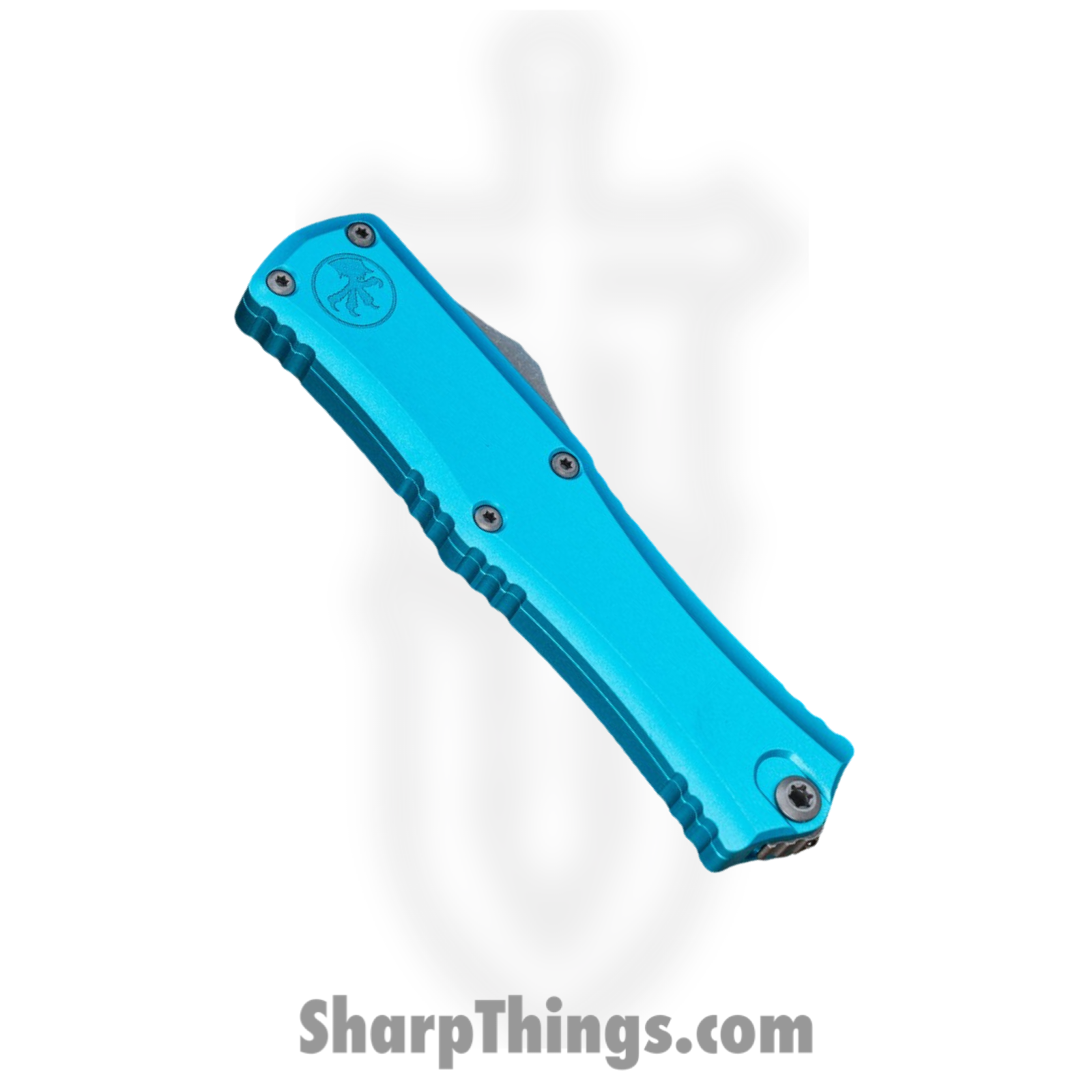 Microtech - 1703M-10APTQ - Mini Hera II - OTF Auto - M390MK Apocalyptic Drop Point - Aluminum - Turquoise - Image 3