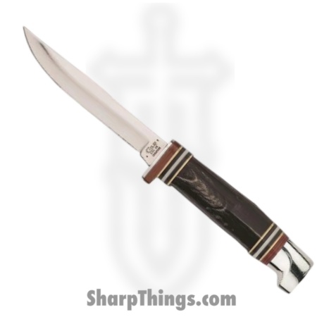 Case Cutlery – CA17916 – Buffalo Horn Mini Finn Hunter – Fixed Blade Knife – Tru-Sharp Stainless Steel – Jigged Buffalo Horn Handle