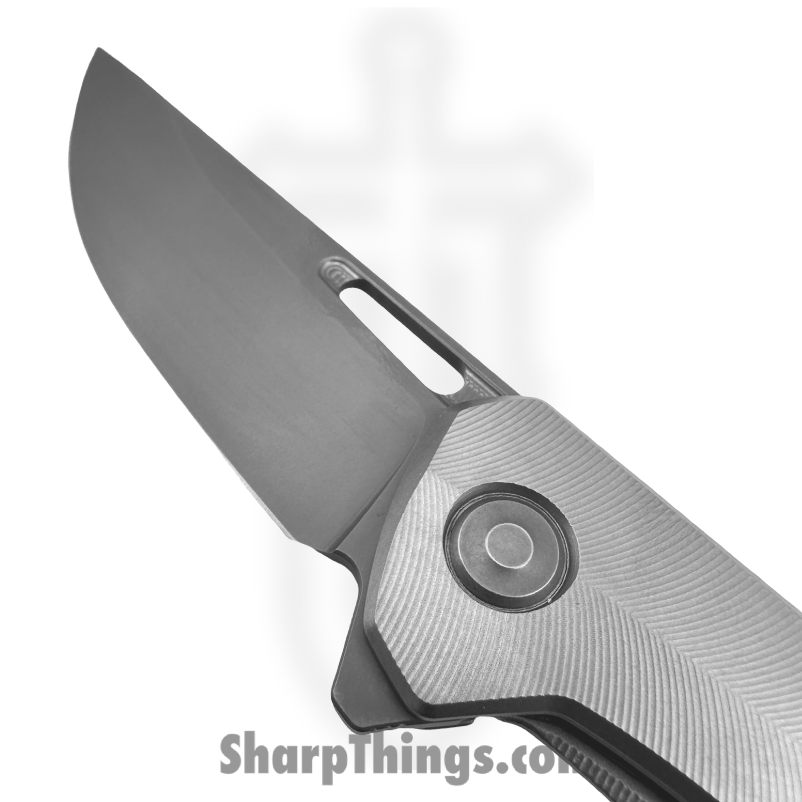 Tactile Knife Co. - 20-AR-MC01-TTF2 - Archer Feathered - Folding Knife - CPM MagnaCut Stonewash Drop Point - Titanium - Stonewash - Image 3