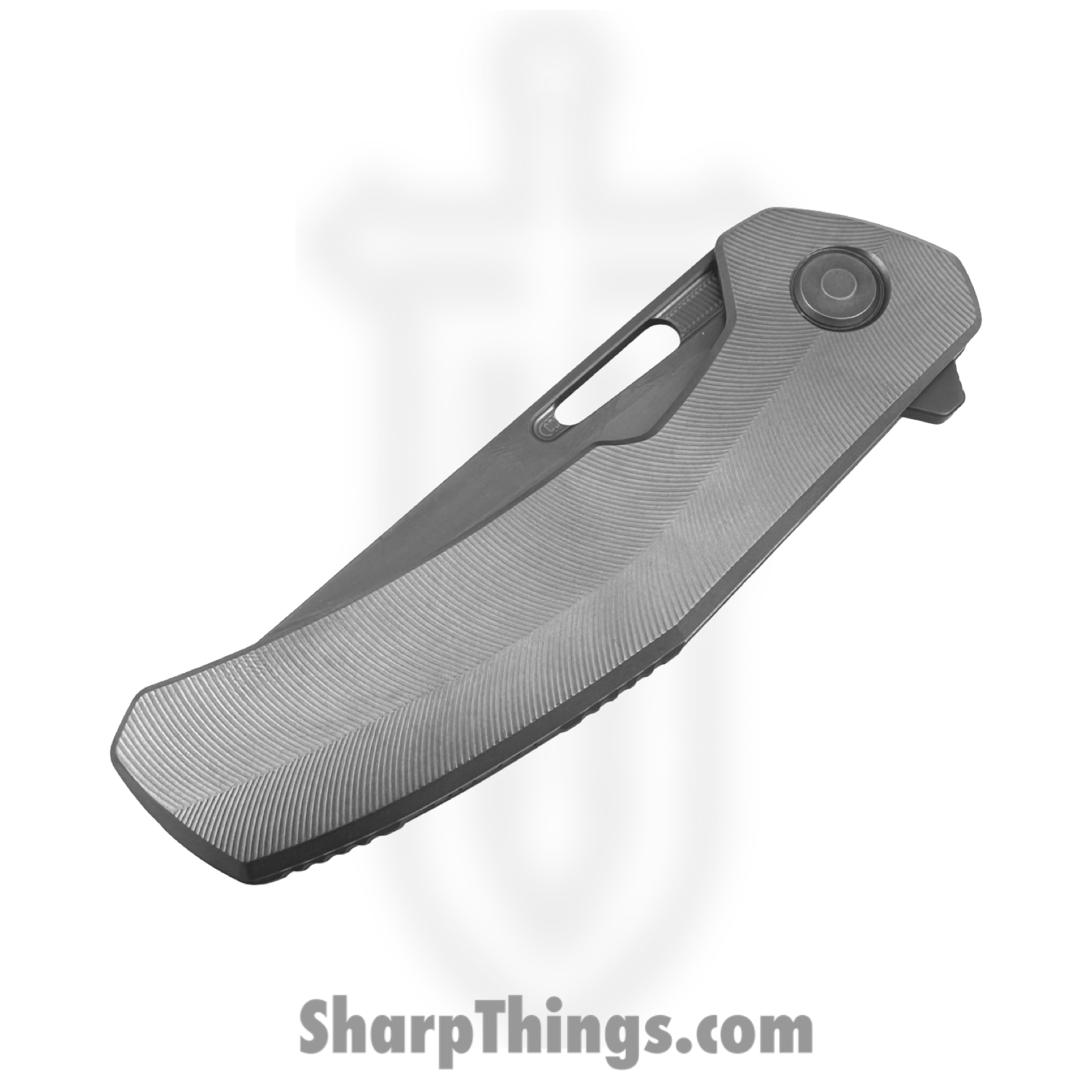 Tactile Knife Co. - 20-AR-MC01-TTF2 - Archer Feathered - Folding Knife - CPM MagnaCut Stonewash Drop Point - Titanium - Stonewash - Image 4