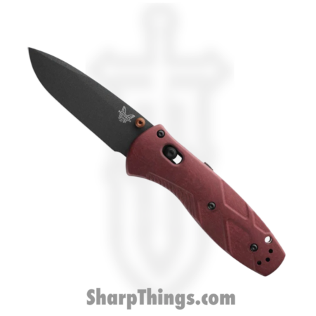 Benchmade – 585BK-04 – Mini Barrage – Folding Knife – CPM S30V Coated Drop Point – Richlite – Red