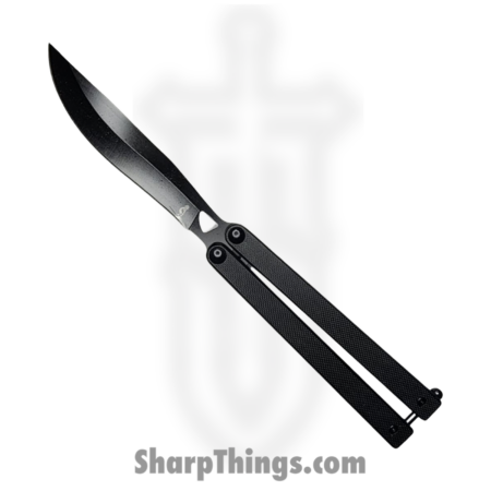 VOC – BK178 – Butterfly Knife – Balisong – 440 SS Coated Drop Point – G10 – Black