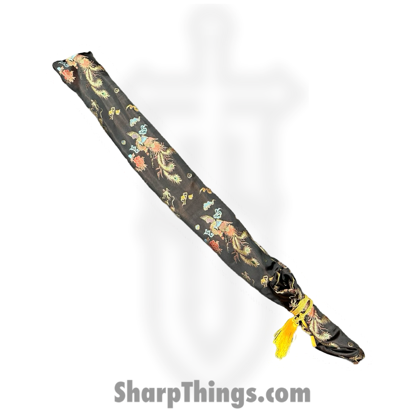 SBC - BKDRAG0125 - Black Dragonfly - Fixed Blade Knife - Damascus Polished Katana - Cord Wrapped - Black - Image 7