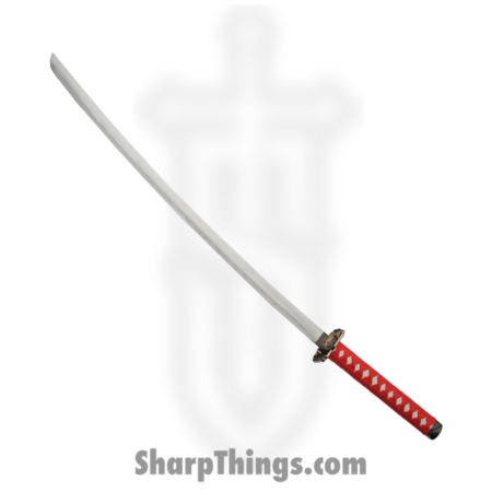 CMP – CN927030RD – Gold Dragon Samurai – Fixed Blade Knife – Carbon Steel Satin – Cord Wrapped – Red