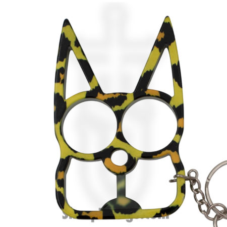 VOC – CT-009-LEP – Cat Public Safety Keychain – Stainless Steel – Black Brown