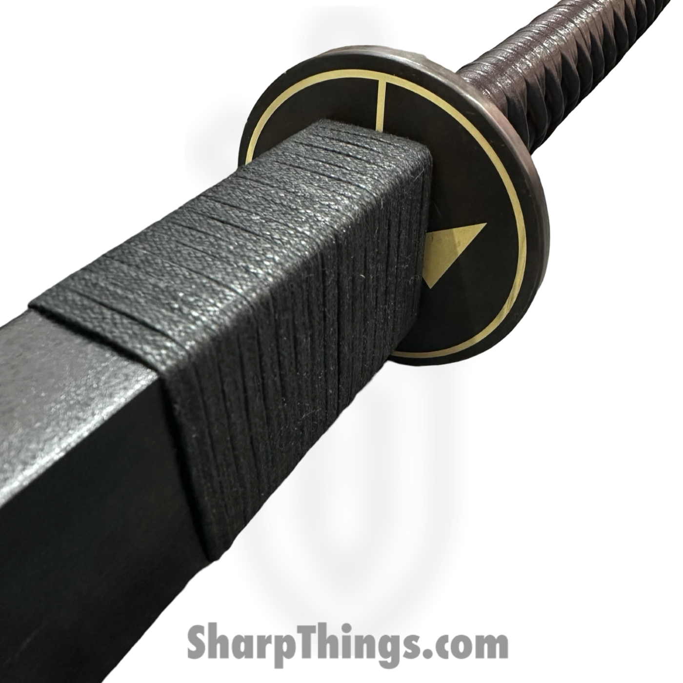 SBC - DEADPOOL0125 - Deadpool - Fixed Blade Knife - 1045 HC Black w/ Yellow Katana - Leather Wrapped - Black Yellow - Image 6