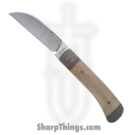 Jack Wolf Knives – DIAMO-01-LIN-MIC-GRN – Diamondback Jack – Folding Knife – S90V Stonewash Sheepsfoot – Linen Micarta – Green