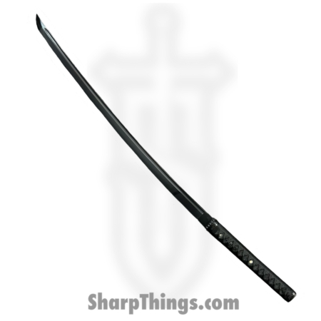 SBC – DKSHAD0125 – Dark Shadow Samurai 2 Piece – Fixed Blade Knife – Damascus Black Katana & Wakizashi – Cord Wrapped Ray Skin – Black