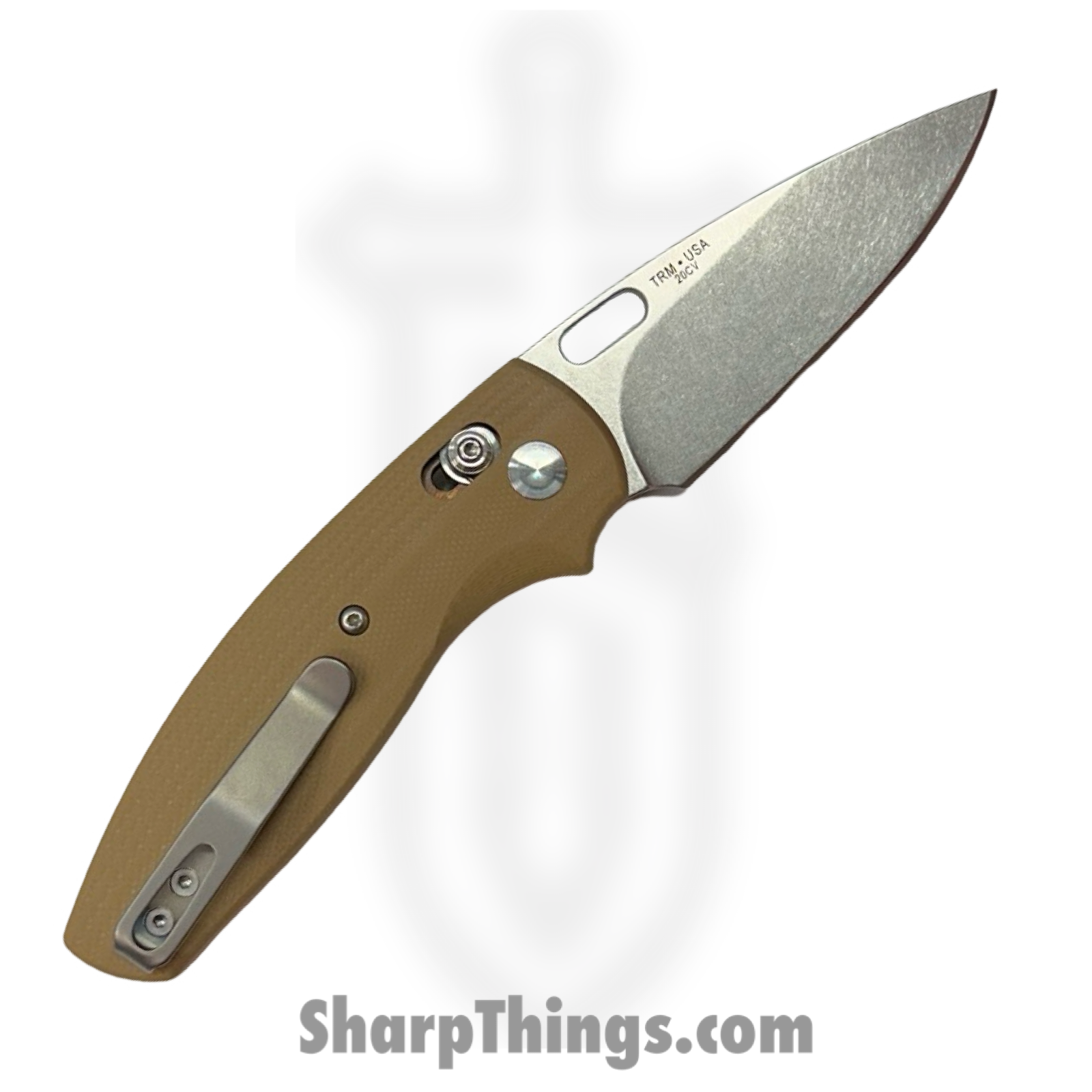 TRM - DLRBD3DG10CB - BullDog - Folding Knife - 20CV Stonewash Drop Point - G10 - Coyote Brown - Image 2
