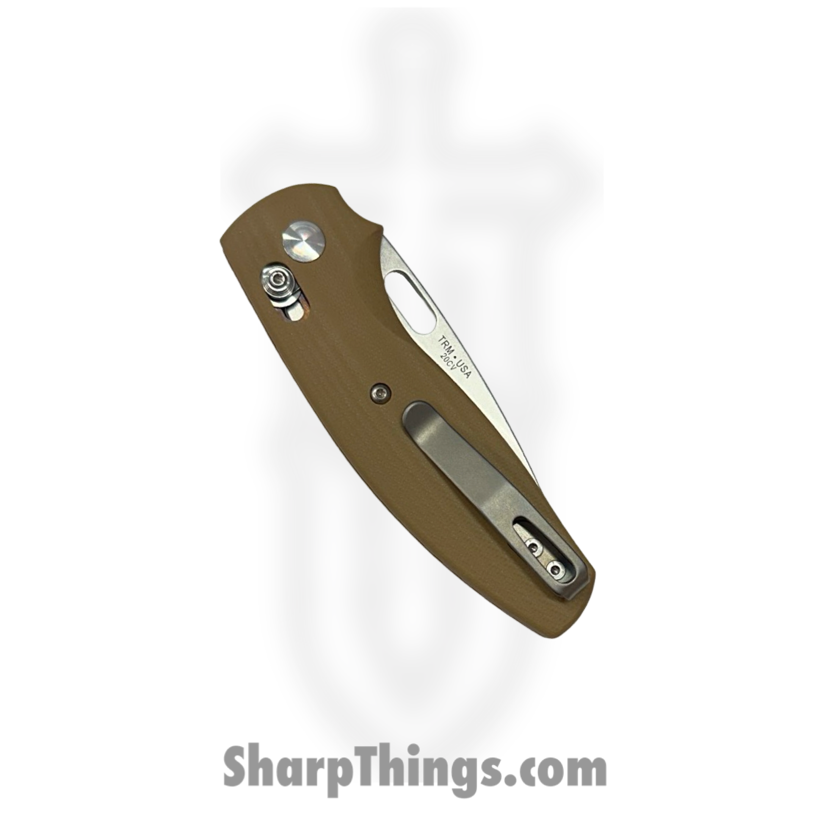 TRM - DLRBD3DG10CB - BullDog - Folding Knife - 20CV Stonewash Drop Point - G10 - Coyote Brown - Image 4