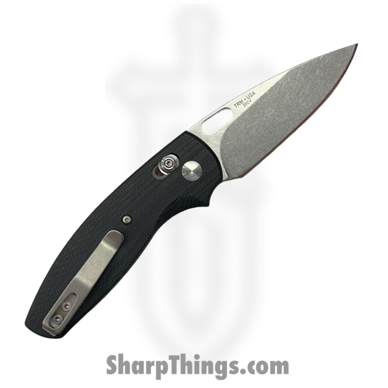 TRM - DLRBD3DG10JB - BullDog - Folding Knife - 20CV Stonewash Drop Point - G10 - Jet Black - Image 2