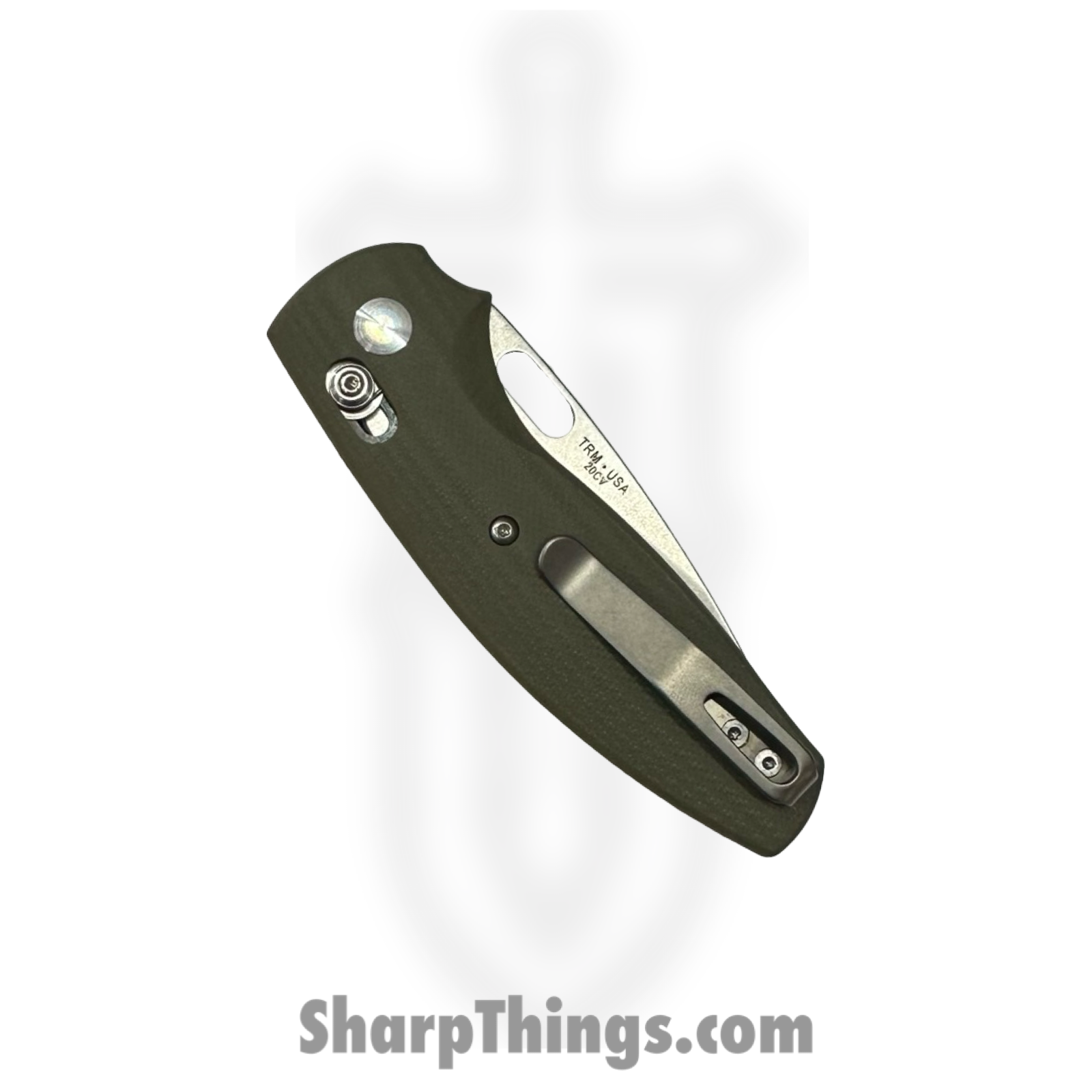 TRM - DLRBD3DG10OD - BullDog - Folding Knife - 20CV Stonewash Drop Point - G10 - OD Green - Image 4