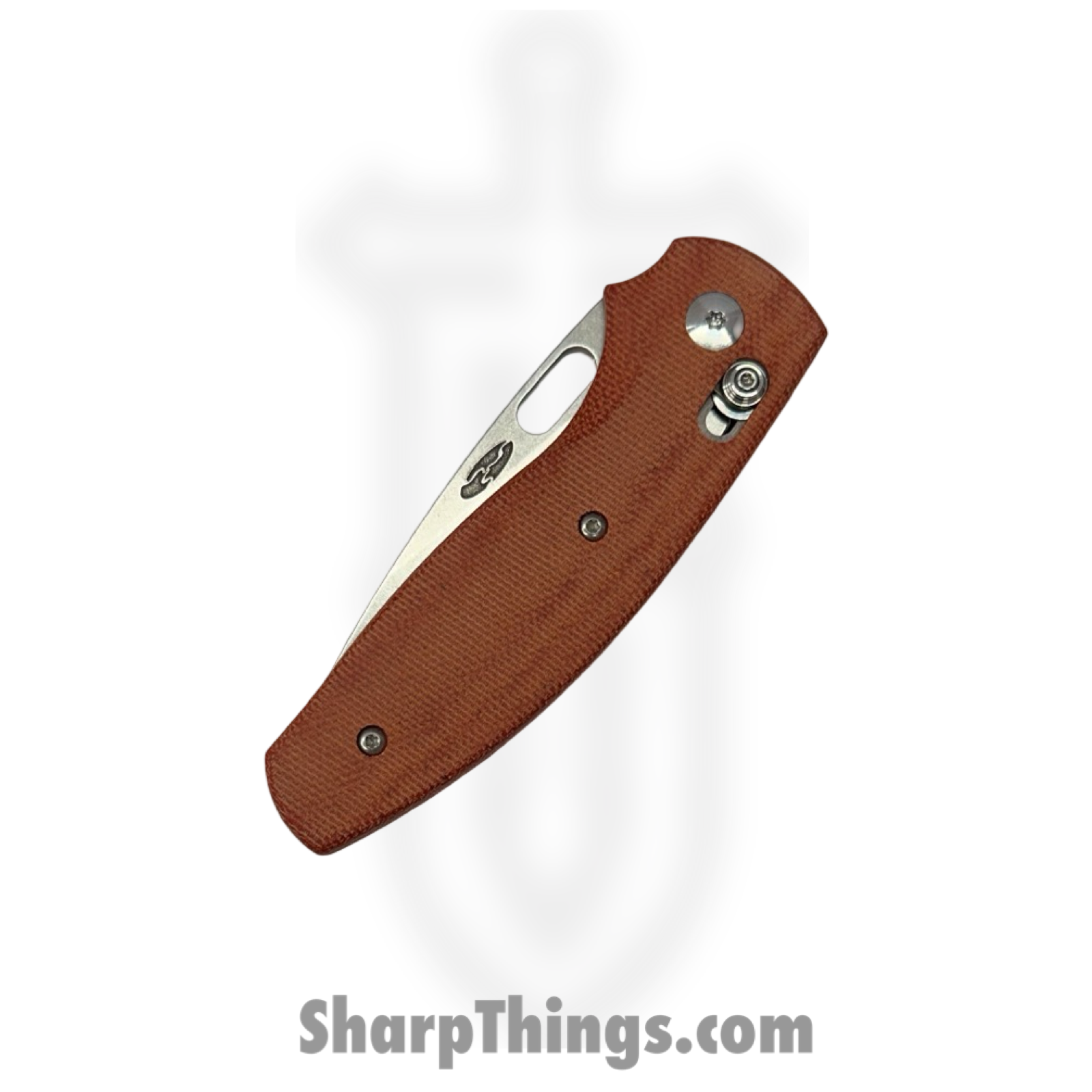 TRM - DLRBD3DMICAO - BullDog - Folding Knife - 20CV Stonewash Drop Point - Micarta - Autumn Orange - Image 3