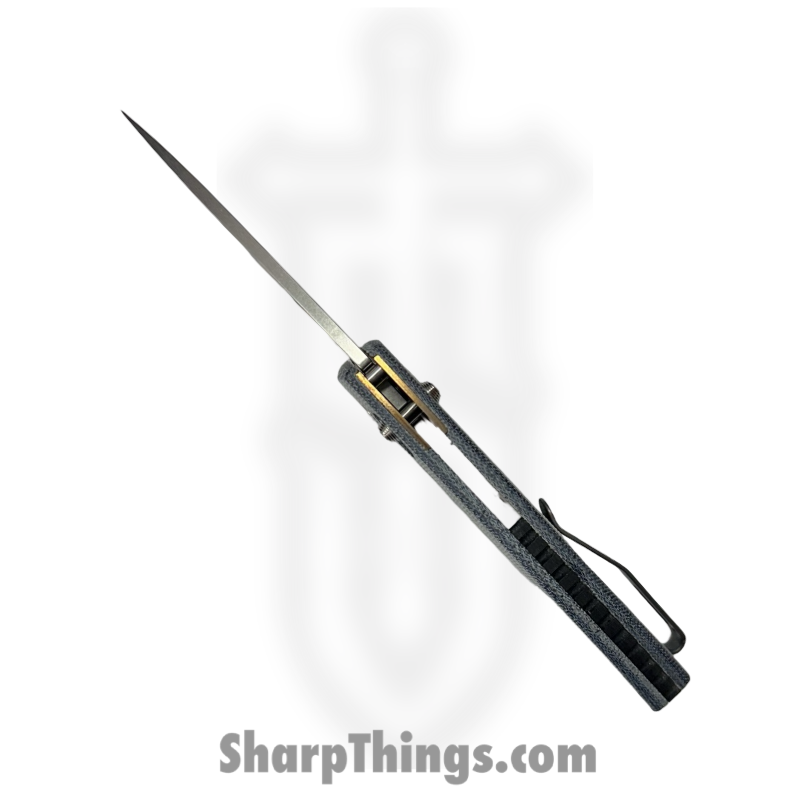 TRM - DLRBD3DMICDN - BullDog - Folding Knife - 20CV Stonewash Drop Point - Micarta - Denim - Image 5