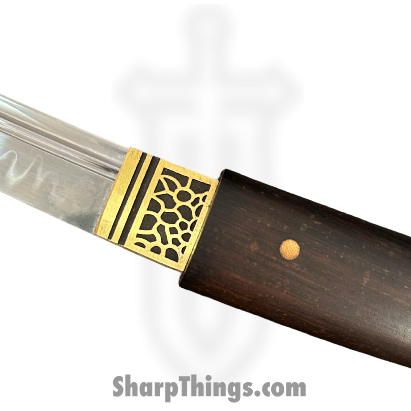 SBC - HANYING0125 - Han Ying Samurai - Fixed Blade Knife - T10 HC Polished Tanto - Chicken Wing Wood - Brown - Image 6