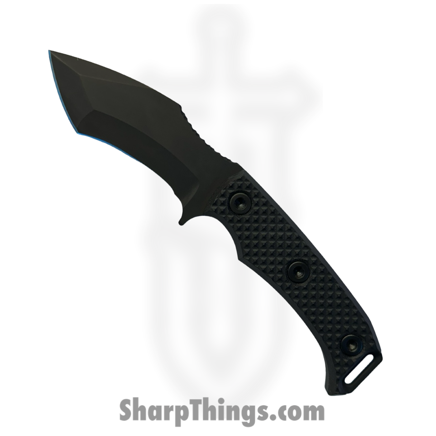Half Face Blades - HFBBUTBKG101 - Buteo - Fixed Blade Knife - S45VN Armor Black Cerakote - G10 - Black