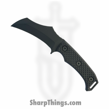 Half Face Blades – HFBVULBKG102 – Vulture – Fixed Blade Knife – S45VN Armor Black Cerakote  – G10 – Black