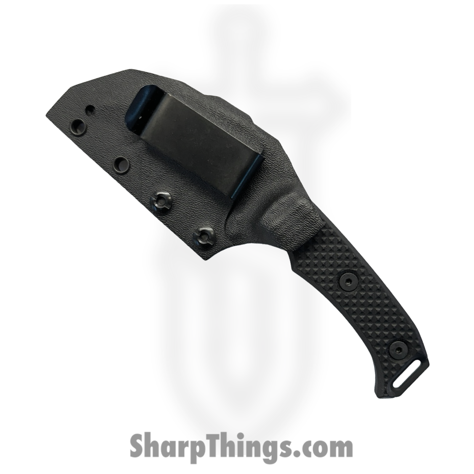 Half Face Blades - HFBVULBKG102 - Vulture - Fixed Blade Knife - S45VN Armor Black Cerakote - G10 - Black - Image 4
