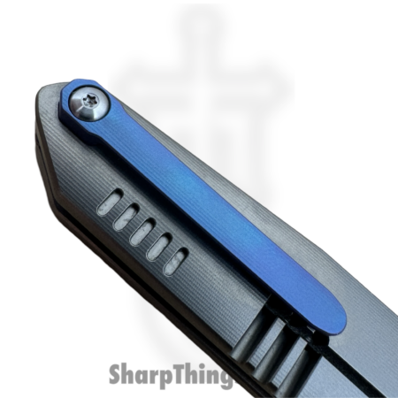 GiantMouse – GMF1-F-PVD – GMF1 – Fixed Blade Knife – n690 PVD Sheepsfoot – Skeletonized – Black