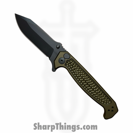 Half Face Blades – HFBDISFOGRN – Disaster Folder – Folding Knife – CPM S45VN Coated Clip Point – 7075-T6 Aluminum – Green